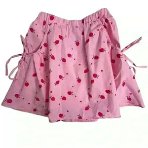 ASOS Design Women's Petites Size 4 Pink Floral Mini Skirt in strawberry